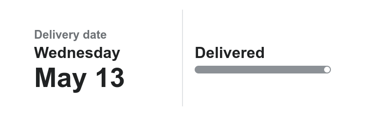 shipment progress bar